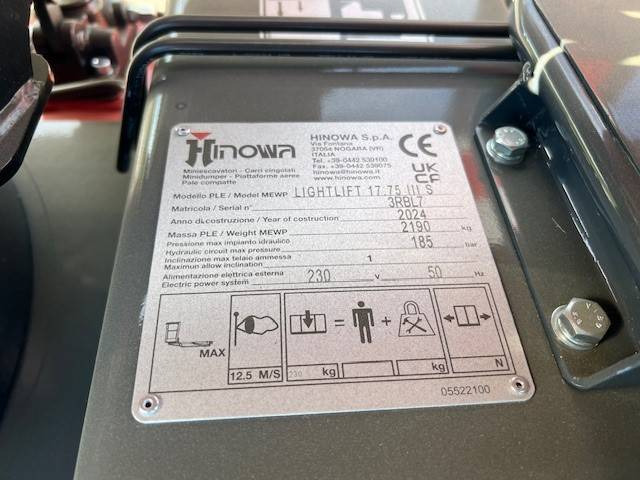 Plataforma aranha novo Hinowa 1775: foto 11