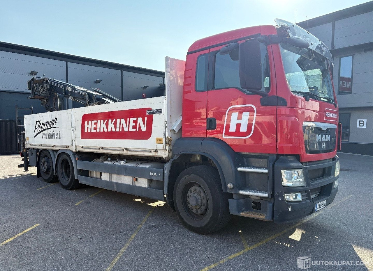MAN TGS 26.440, 6x2, avolavakuorma-auto 6500mm HIAB 166 Pro nosturilla, 2012, Vantaa - Camião de caixa aberta/ Plataforma, Camião grua: foto 3 MAN TGS 26.440, 6x2, avolavakuorma-auto 6500mm HIAB 166 Pro nosturilla, 2012, Vantaa - Camião de caixa aberta/ Plataforma, Camião grua: foto 3