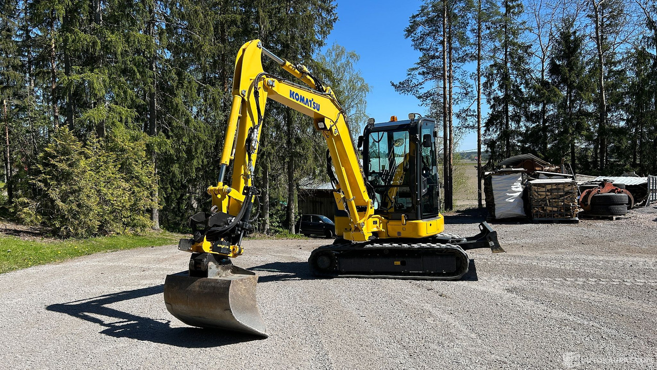 Kumitelakaivinkone Komatsu PC55MR, vm. 2021, sekä EC206 rototiltti, Lieto - Máquina de construção: foto 2 Kumitelakaivinkone Komatsu PC55MR, vm. 2021, sekä EC206 rototiltti, Lieto - Máquina de construção: foto 2