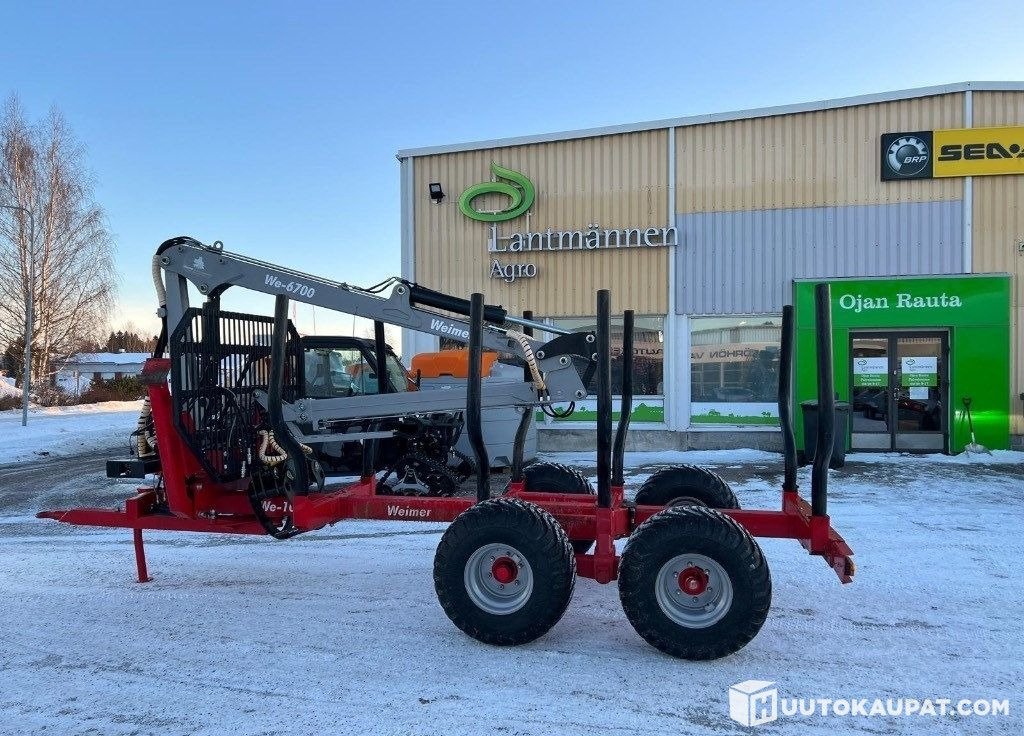 Weimer WE 6700 WE 10 forestry trailer package, 2016, Ylivieska - Reboque florestal: foto 1 Weimer WE 6700 WE 10 forestry trailer package, 2016, Ylivieska - Reboque florestal: foto 1