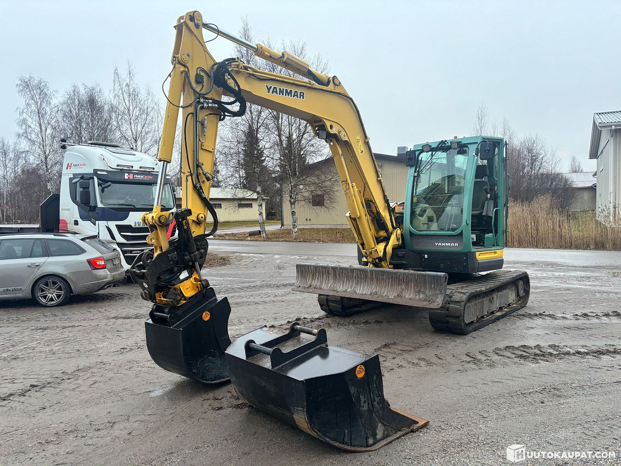 Yanmar VIO80-1 excavator + Engcon with two buckets., Ylivieska - Mini escavadeira: foto 1 Yanmar VIO80-1 excavator + Engcon with two buckets., Ylivieska - Mini escavadeira: foto 1