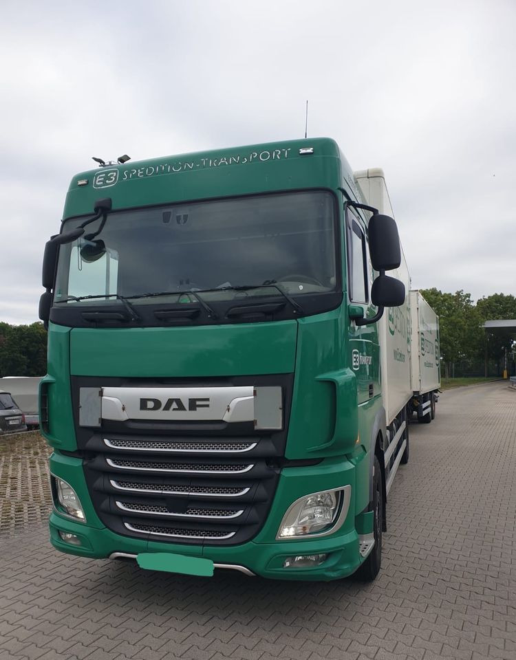 DAF XF ZESTAW TANDEM 2021 ORYGINALNY PRZEBIEG z Niemiec / PRZEJAZDOWY Z WINDĄ / - Camião furgão: foto 1 DAF XF ZESTAW TANDEM 2021 ORYGINALNY PRZEBIEG z Niemiec / PRZEJAZDOWY Z WINDĄ / - Camião furgão: foto 1
