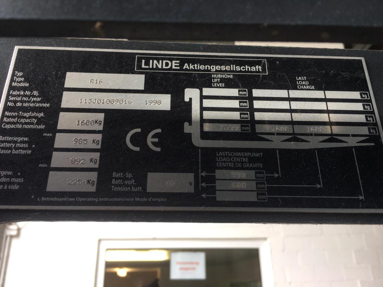 Linde R16 - Empilhador: foto 5 Linde R16 - Empilhador: foto 5