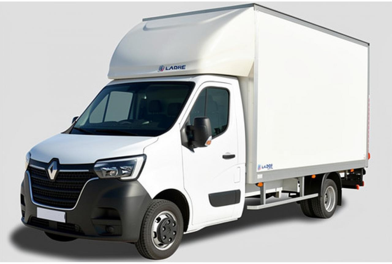 RENAULT Master Confort R3500RJ L4 2.3 dCi - 165 III TRANSPORTS SPECIFIQUES GRAND VOLUME Grand Volume 20m3 P - Carrinha de contentor: foto 1 RENAULT Master Confort R3500RJ L4 2.3 dCi - 165 III TRANSPORTS SPECIFIQUES GRAND VOLUME Grand Volume 20m3 P - Carrinha de contentor: foto 1