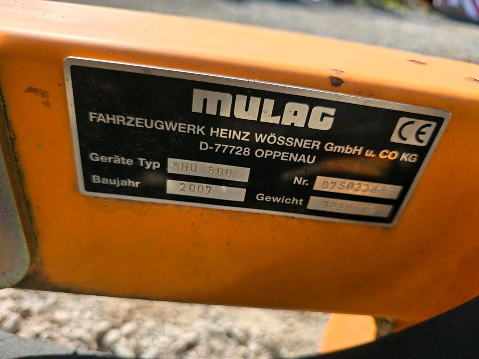 Limpa bermas Mulag MHU 800 Mähausleger Böschungsmäher Böschungsmulcher für Unimog 405 U 300 400 500 318 423 427 430 527 535 530 Mercedes-Benz: foto 8