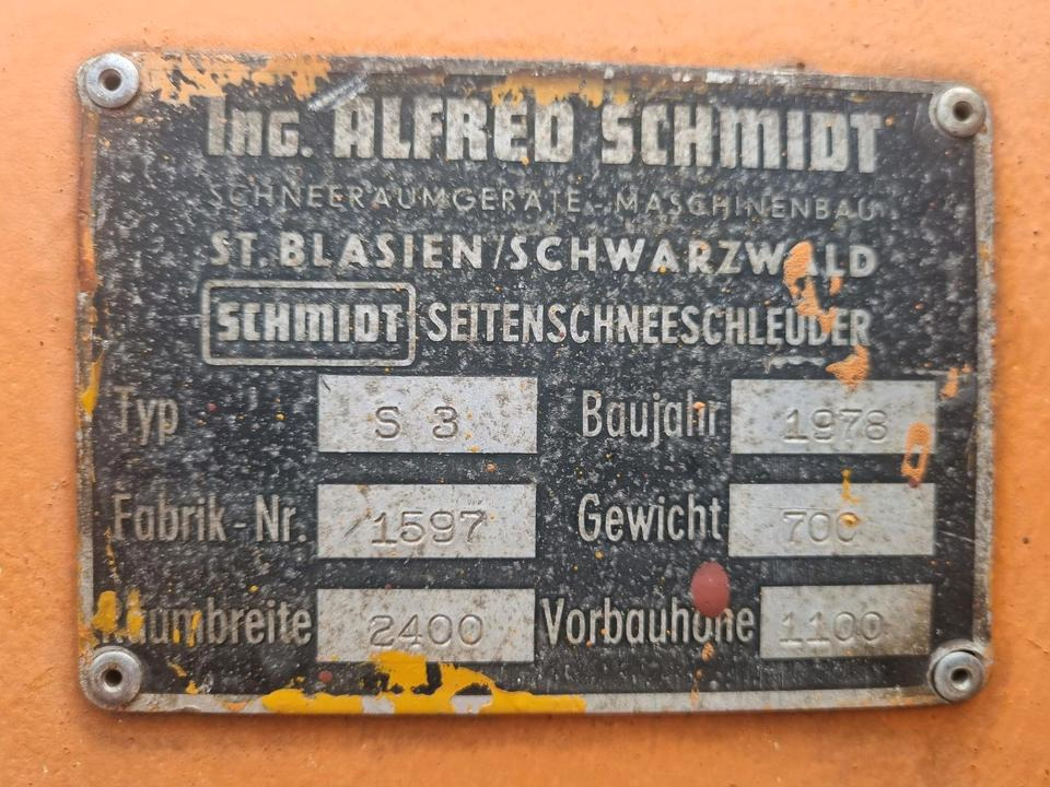 Schmidt S3 Schneeschleuder Schneefräse 240cm für Unimog U300 400 500 405 427 423 429 530 535 Schneepflug Schneeschild Scheeschieber Winterdienst Schmidt Beilhack - Removedor de neve: foto 5 Schmidt S3 Schneeschleuder Schneefräse 240cm für Unimog U300 400 500 405 427 423 429 530 535 Schneepflug Schneeschild Scheeschieber Winterdienst Schmidt Beilhack - Removedor de neve: foto 5