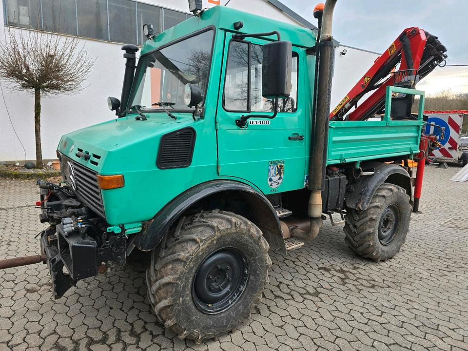 Unimog U1400 Agrar bj. 2000 424 427 Mercedes-Benz 1400 1600 1200 1000 Palfinger Kran - Veículo municipal/ Especial: foto 3 Unimog U1400 Agrar bj. 2000 424 427 Mercedes-Benz 1400 1600 1200 1000 Palfinger Kran - Veículo municipal/ Especial: foto 3