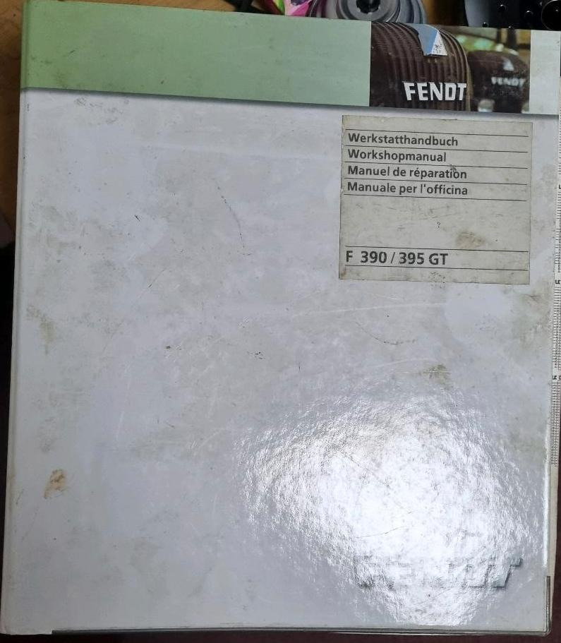 Werkstatthandbuch Fendt GT 395 390 Geräteträger - Peça universal para Veículo municipal/ Especial: foto 1 Werkstatthandbuch Fendt GT 395 390 Geräteträger - Peça universal para Veículo municipal/ Especial: foto 1