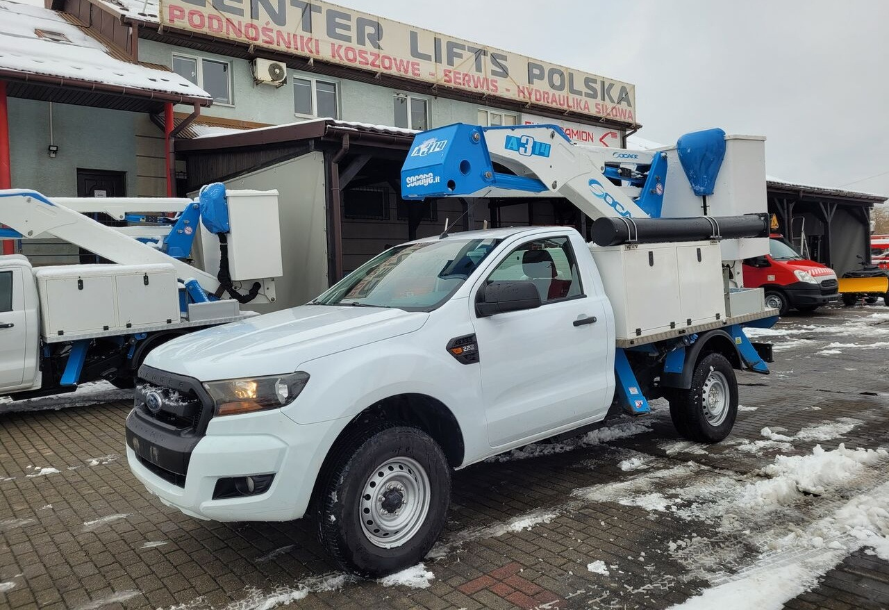 Caminhão com plataforma aérea Ford Ranger 4x4 - 13 m Socage A314 - bucket truck boom lift: foto 1