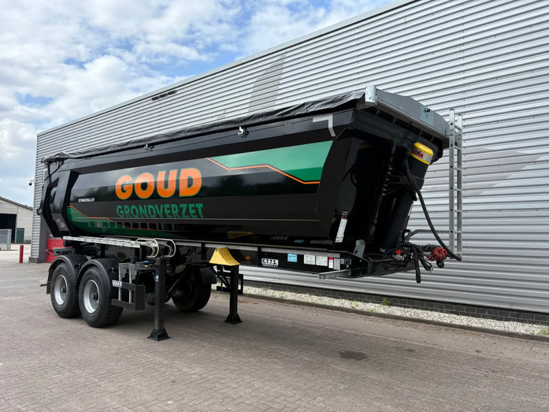 Schwarzmüller 2 assige kipper / SCHUIFZEIL / BPW ASSEN / LIKE NEW / 28 M3 / - Semi-reboque basculante: foto 1 Schwarzmüller 2 assige kipper / SCHUIFZEIL / BPW ASSEN / LIKE NEW / 28 M3 / - Semi-reboque basculante: foto 1