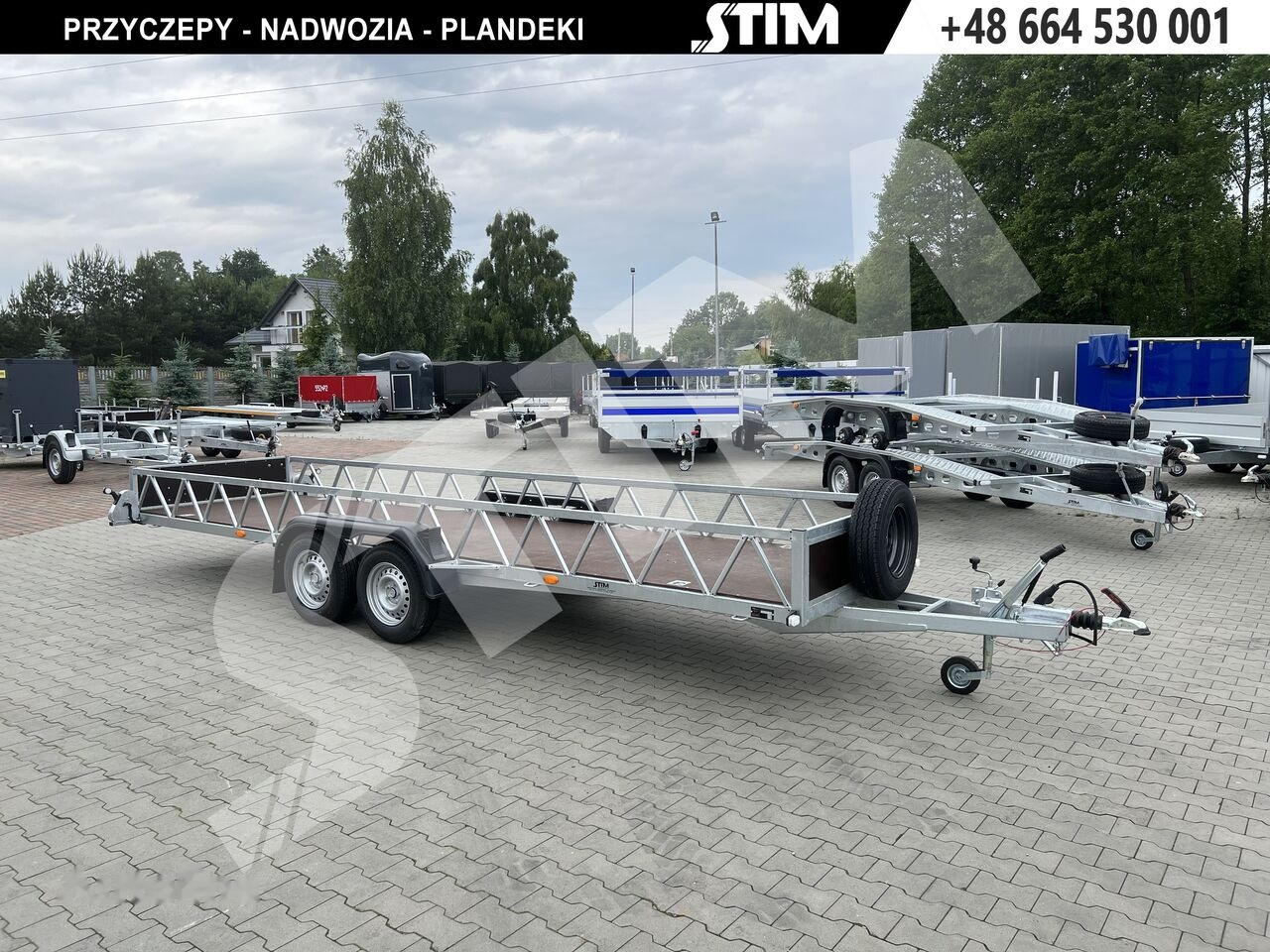 Stim S22-27/6015DŁ - dłużyca - Reboque plataforma/ Caixa aberta: foto 1 Stim S22-27/6015DŁ - dłużyca - Reboque plataforma/ Caixa aberta: foto 1