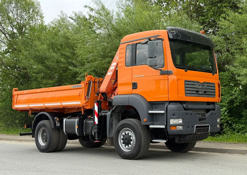 MAN * MAN 18 480 * KIPER WYWROTKA * 4x4 * HDS ATLAS 85* STAN BARDZO DOBRY * Sprowadzony - Camião basculante: foto 2 MAN * MAN 18 480 * KIPER WYWROTKA * 4x4 * HDS ATLAS 85* STAN BARDZO DOBRY * Sprowadzony - Camião basculante: foto 2