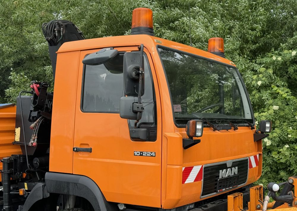 Camião basculante MAN * MAN LE 10.220 *Kiper Wywrotka * 4x4 * Pług Piaskarka * Zimowe Utrzymanie * Sprowadzony * HDS MKG *: foto 20