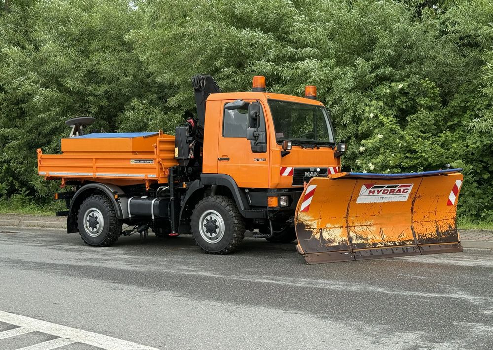 Camião basculante MAN * MAN LE 10.220 *Kiper Wywrotka * 4x4 * Pług Piaskarka * Zimowe Utrzymanie * Sprowadzony * HDS MKG *: foto 17