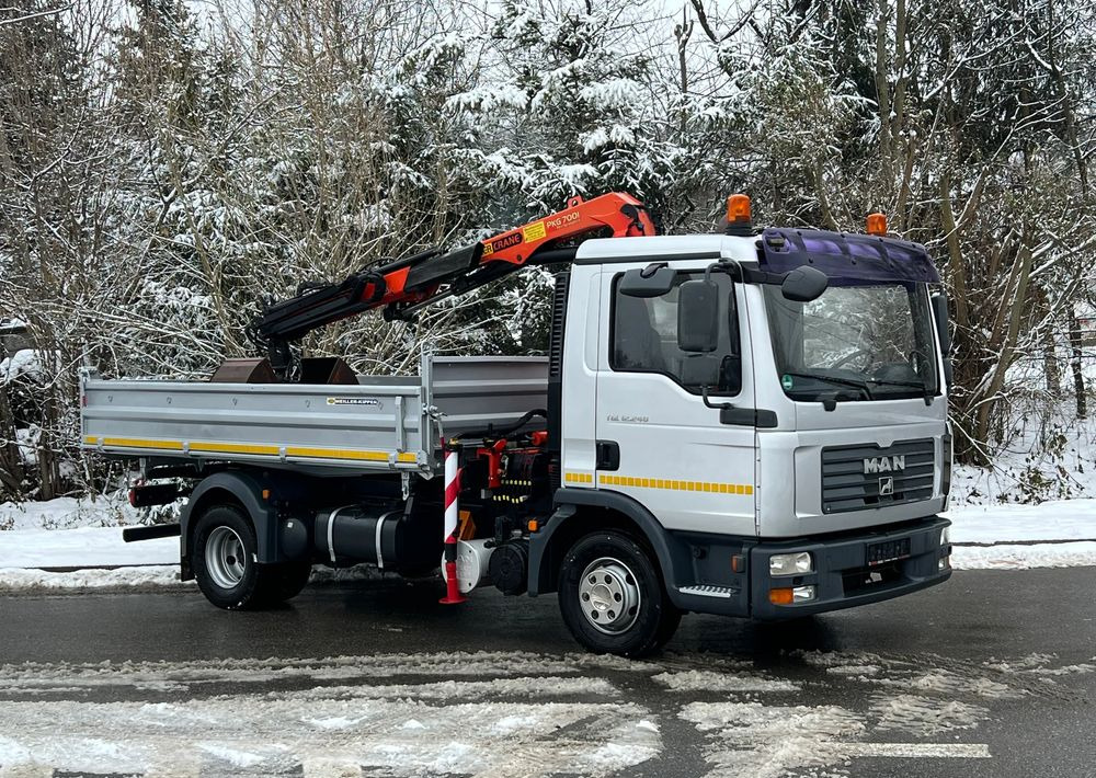 MAN MAN TGL 12-240 Kiper Wywrotka 4x2 Kran PALFINGER PK 12500 BARDZO DOBRY STAN - Camião basculante: foto 2 MAN MAN TGL 12-240 Kiper Wywrotka 4x2 Kran PALFINGER PK 12500 BARDZO DOBRY STAN - Camião basculante: foto 2