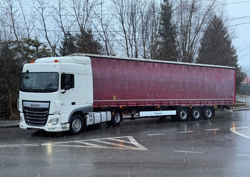 Tractor, Semi-reboque de lona DAF * Zestaw * DAF 106 Euro 6 + Naczepa Krone * Bardzo Dobry Stan: foto 20 Tractor, Semi-reboque de lona DAF * Zestaw * DAF 106 Euro 6 + Naczepa Krone * Bardzo Dobry Stan: foto 20