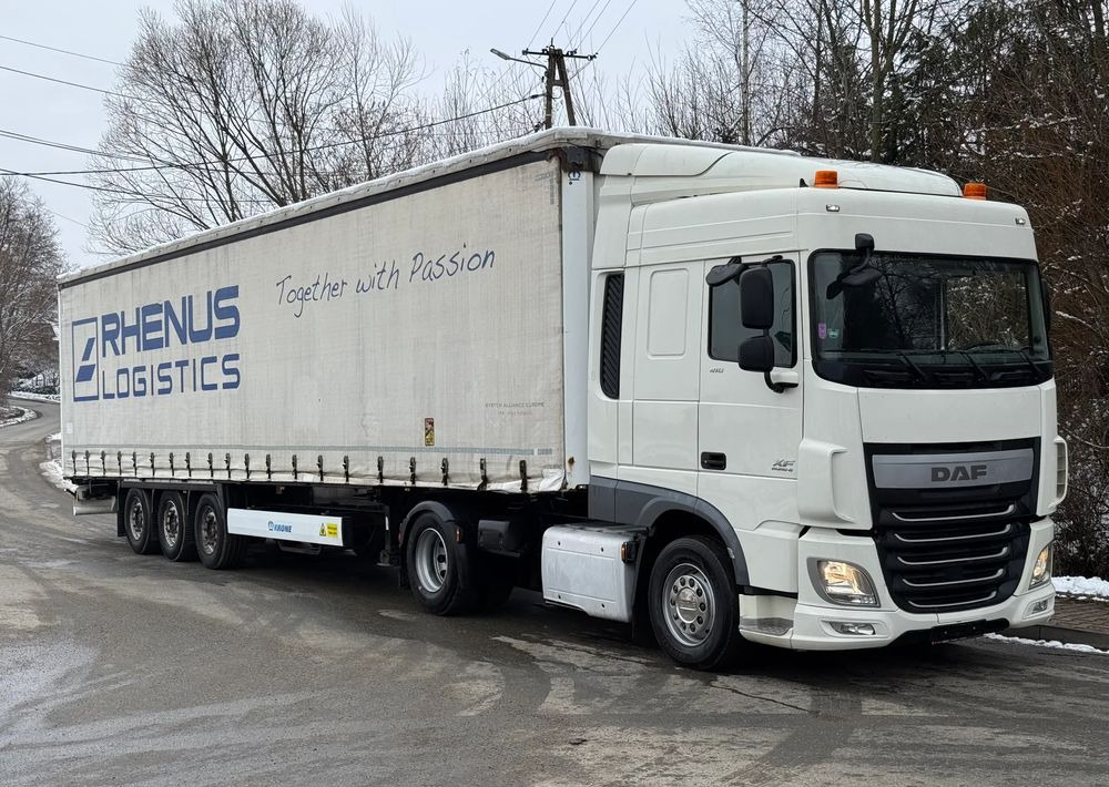 DAF * Zestaw * DAF 106 Euro 6 + Naczepa Krone * Bardzo Dobry Stan - Tractor, Semi-reboque de lona: foto 2 DAF * Zestaw * DAF 106 Euro 6 + Naczepa Krone * Bardzo Dobry Stan - Tractor, Semi-reboque de lona: foto 2