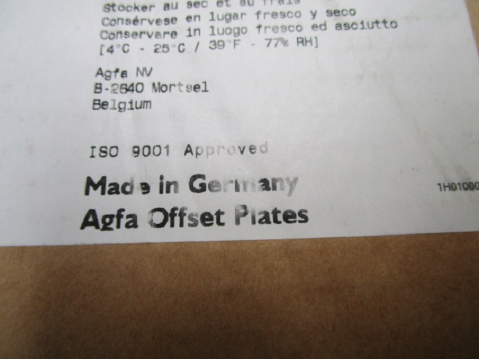 Peça de reposição para Máquina de impressão 450 x NEUE DRUCKPLATTEN ALUVA N 15 NEGATIVE PLATE (510 x 400 mm): foto 6