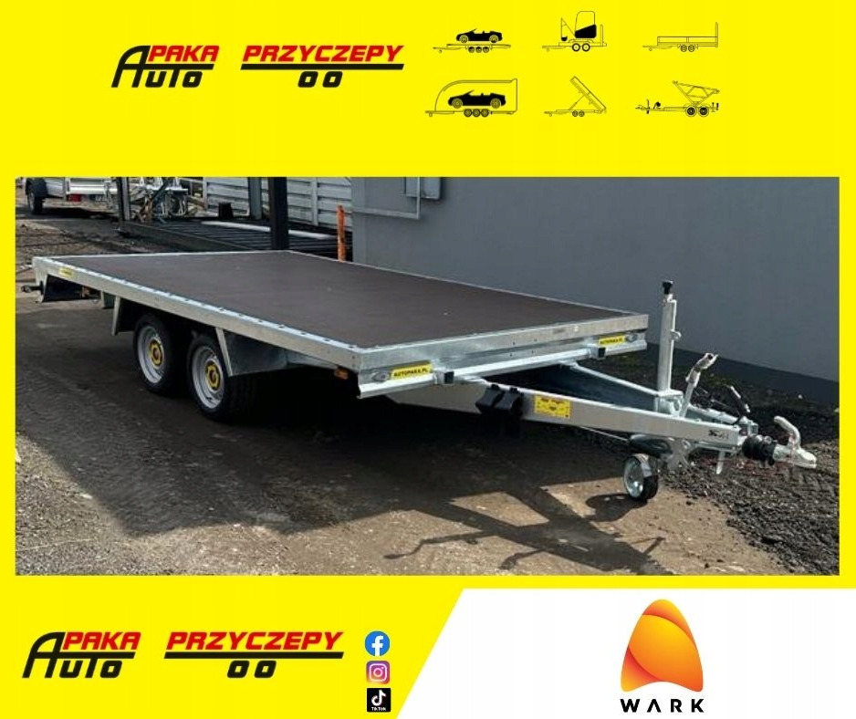 PLATFORMY PRZYCZEPA 4x2 WARK DMC 2700 / WARK 4x2 Platform Trailer DMC 2700 - Reboque plataforma/ Caixa aberta: foto 1 PLATFORMY PRZYCZEPA 4x2 WARK DMC 2700 / WARK 4x2 Platform Trailer DMC 2700 - Reboque plataforma/ Caixa aberta: foto 1