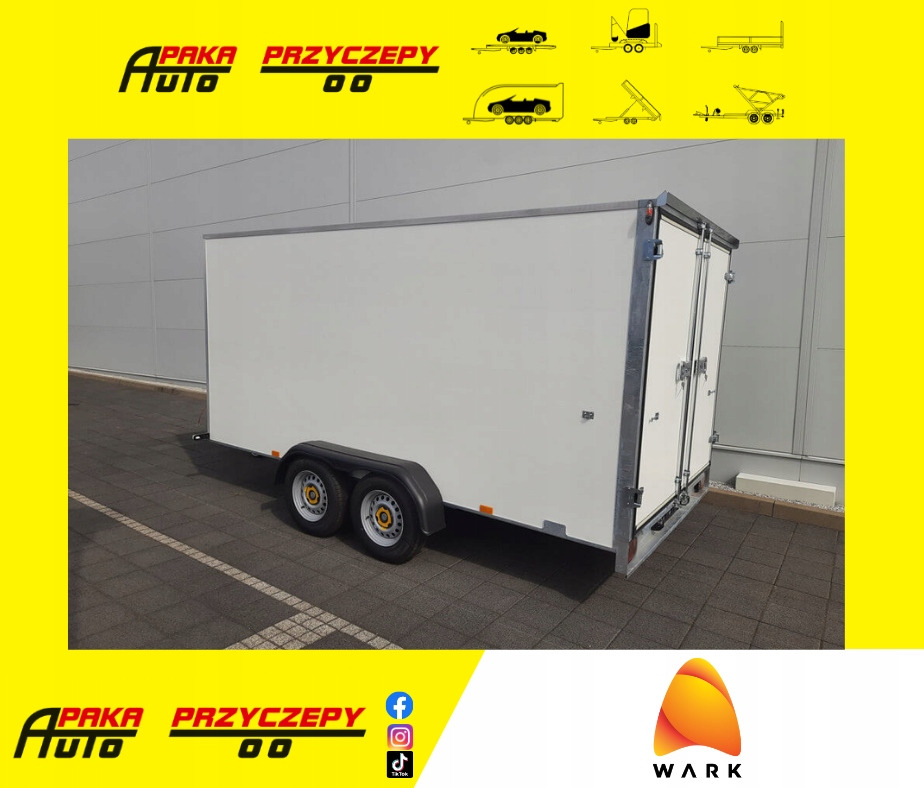 PRZYCZEPA KONTENER CARGO PAKA FURGON BOX 400 x 200 / CARGO CONTAINER TRAILER VAN BOX 400 x 200 - Reboque furgão: foto 1 PRZYCZEPA KONTENER CARGO PAKA FURGON BOX 400 x 200 / CARGO CONTAINER TRAILER VAN BOX 400 x 200 - Reboque furgão: foto 1