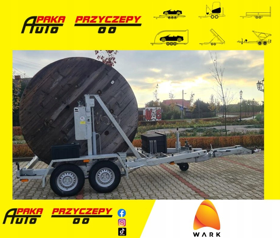 PRZYCZEPA SŁUPOWA KABLOWA PRZEWÓZ KABLI 3500 KG / POLE CABLE TRAILER FOR CABLE TRANSPORT 3500 KG - Reboque para bobinas: foto 1 PRZYCZEPA SŁUPOWA KABLOWA PRZEWÓZ KABLI 3500 KG / POLE CABLE TRAILER FOR CABLE TRANSPORT 3500 KG - Reboque para bobinas: foto 1