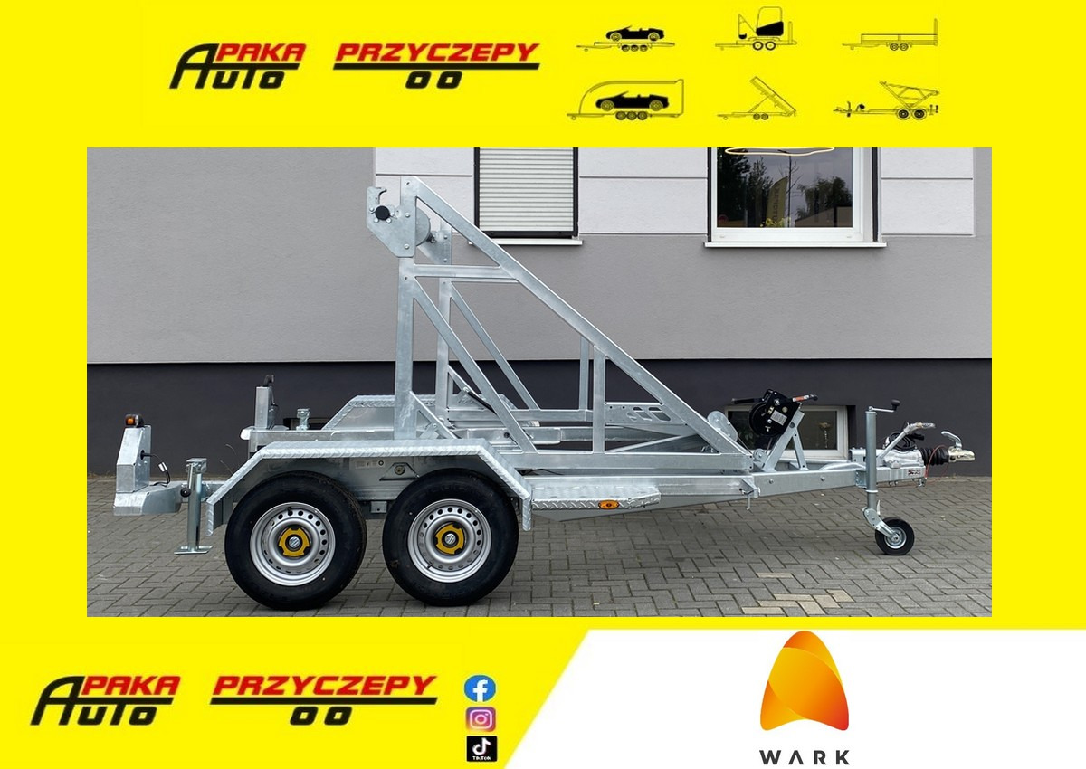 PRZYCZEPA WARK KABLOWA POD BĘBEN KABLOWY DMC 2700KG / WARK Cable Trailer for Cable Drum DMC 2700KG - Reboque para bobinas: foto 1 PRZYCZEPA WARK KABLOWA POD BĘBEN KABLOWY DMC 2700KG / WARK Cable Trailer for Cable Drum DMC 2700KG - Reboque para bobinas: foto 1