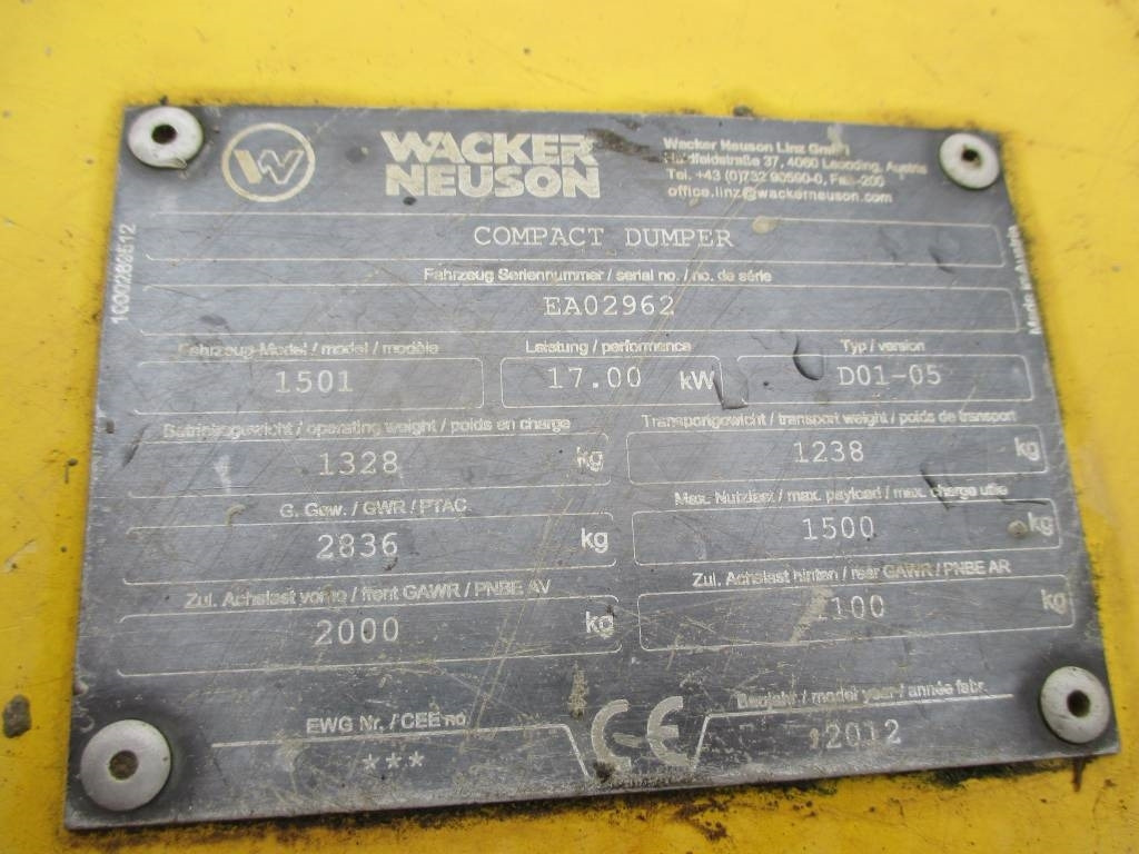 Tombador Wacker Neuson 1501: foto 12