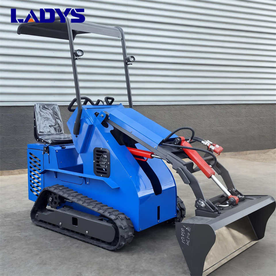 LADYS Free Shipping Mini Skid Steer Loader Compact Track Electric/Diesel Chinese Mini Skid Steer Loader For Sale With Mini Skid Steer Attachments 4 In 1 Bucket - Mini pá carregadora: foto 5 LADYS Free Shipping Mini Skid Steer Loader Compact Track Electric/Diesel Chinese Mini Skid Steer Loader For Sale With Mini Skid Steer Attachments 4 In 1 Bucket - Mini pá carregadora: foto 5
