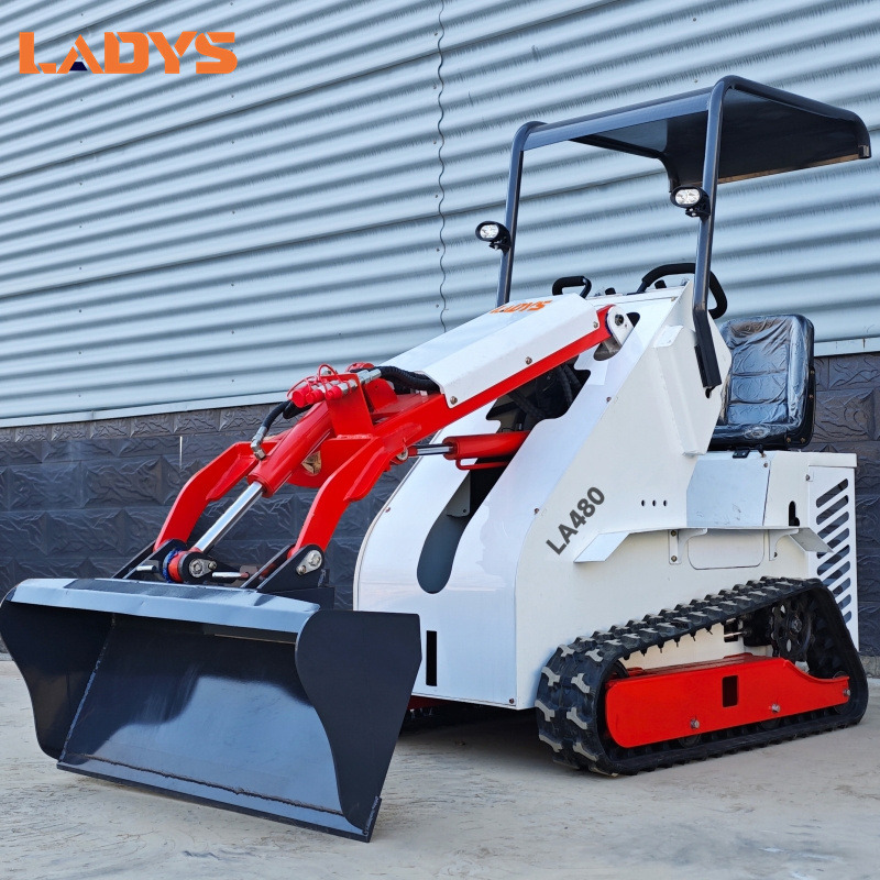 LADYS Free Shipping Mini Skid Steer Loader Compact Track Electric/Diesel Chinese Mini Skid Steer Loader For Sale With Mini Skid Steer Attachments 4 In 1 Bucket - Mini pá carregadora: foto 5 LADYS Free Shipping Mini Skid Steer Loader Compact Track Electric/Diesel Chinese Mini Skid Steer Loader For Sale With Mini Skid Steer Attachments 4 In 1 Bucket - Mini pá carregadora: foto 5