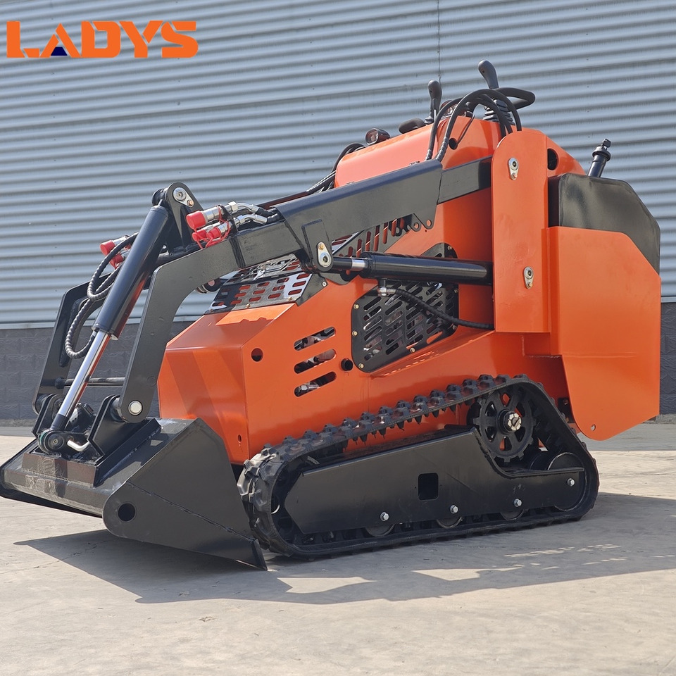 LADYS Free Shipping Mini Skid Steer Loader Compact Track Electric/Diesel Chinese Mini Skid Steer Loader For Sale With Mini Skid Steer Attachments 4 In 1 Bucket - Mini pá carregadora: foto 3 LADYS Free Shipping Mini Skid Steer Loader Compact Track Electric/Diesel Chinese Mini Skid Steer Loader For Sale With Mini Skid Steer Attachments 4 In 1 Bucket - Mini pá carregadora: foto 3
