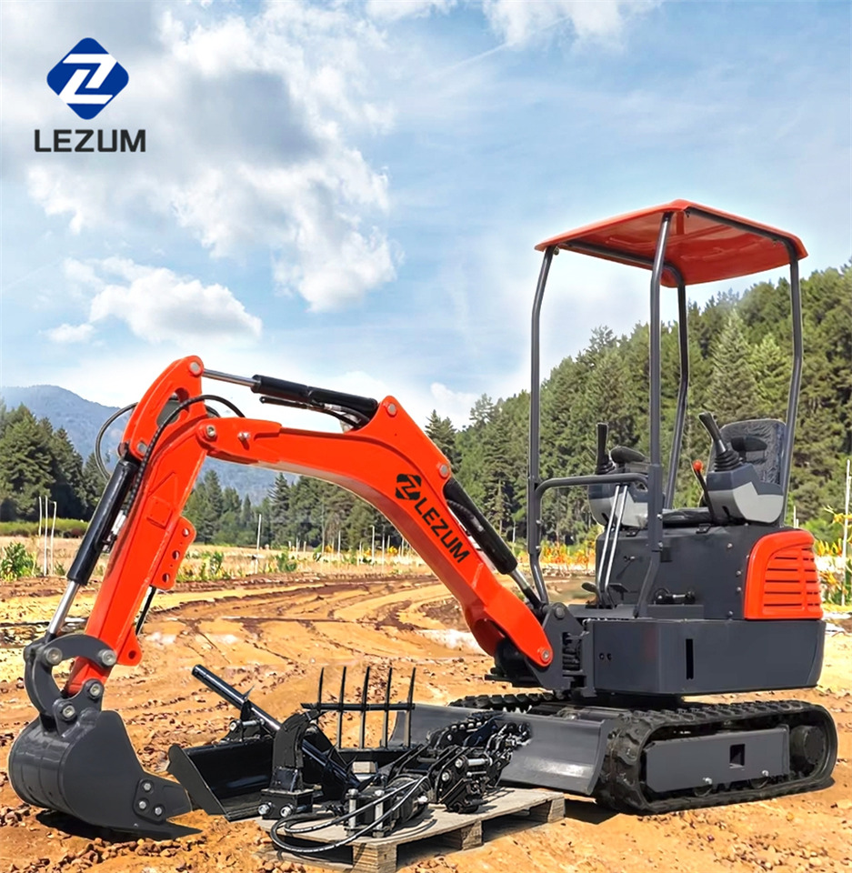 LEZUM Free Shipping Mini Excavator Bagger Pelle Miniexcavadora 1 2 3.5 Ton CE/EPA/EURO 5 Kubota Engine Diesel/Electric Mini Excavators For Sale - Escavadora de rastos: foto 1 LEZUM Free Shipping Mini Excavator Bagger Pelle Miniexcavadora 1 2 3.5 Ton CE/EPA/EURO 5 Kubota Engine Diesel/Electric Mini Excavators For Sale - Escavadora de rastos: foto 1