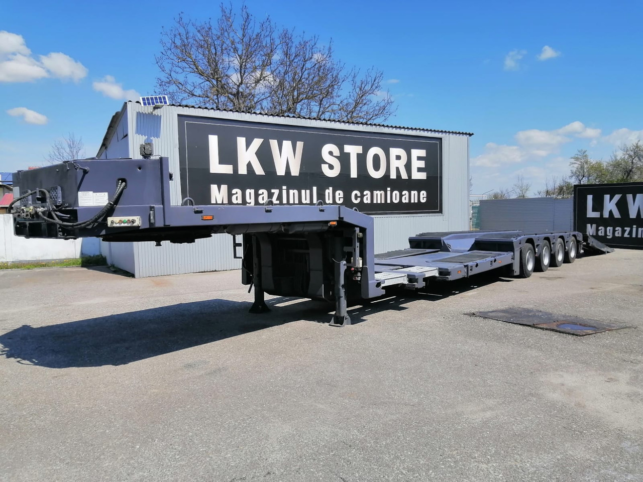 Langendorf Trailer-Tiefbett, 4 Axe, 59 to, extension, TOP !!! - Semi-reboque baixa: foto 5 Langendorf Trailer-Tiefbett, 4 Axe, 59 to, extension, TOP !!! - Semi-reboque baixa: foto 5