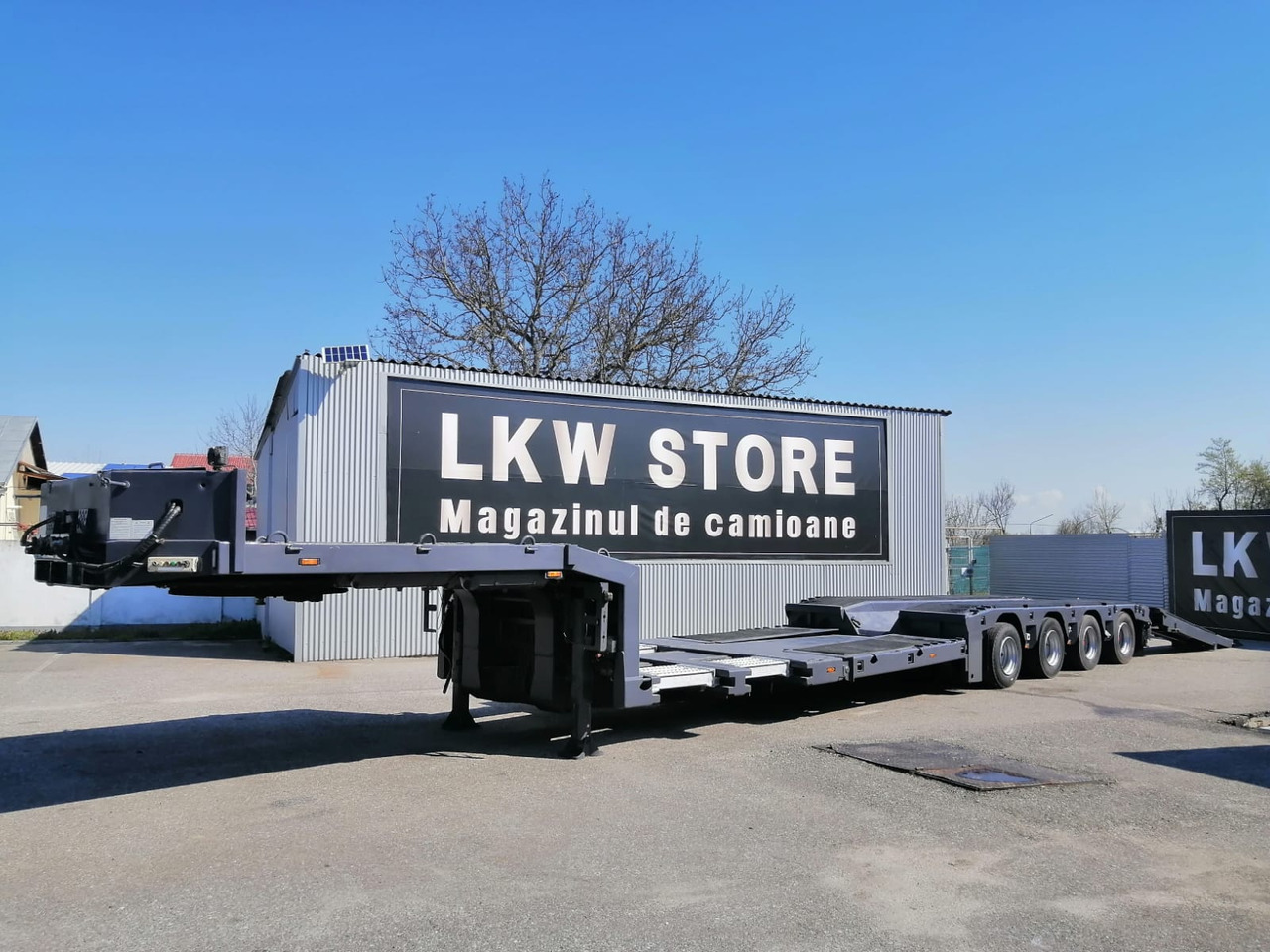 Langendorf Trailer-Tiefbett, 4 Axe, 59 to, extension, TOP !!! - Semi-reboque baixa: foto 1 Langendorf Trailer-Tiefbett, 4 Axe, 59 to, extension, TOP !!! - Semi-reboque baixa: foto 1