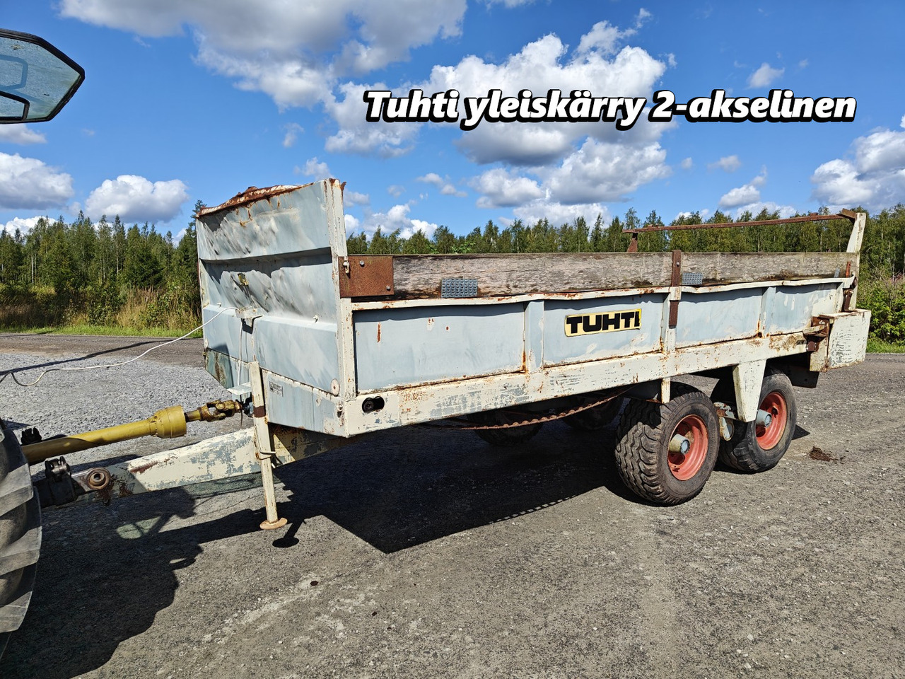 Tuhti yleisperävaunu - telikärry - 8000kg - Espalhador de estrume: foto 1 Tuhti yleisperävaunu - telikärry - 8000kg - Espalhador de estrume: foto 1
