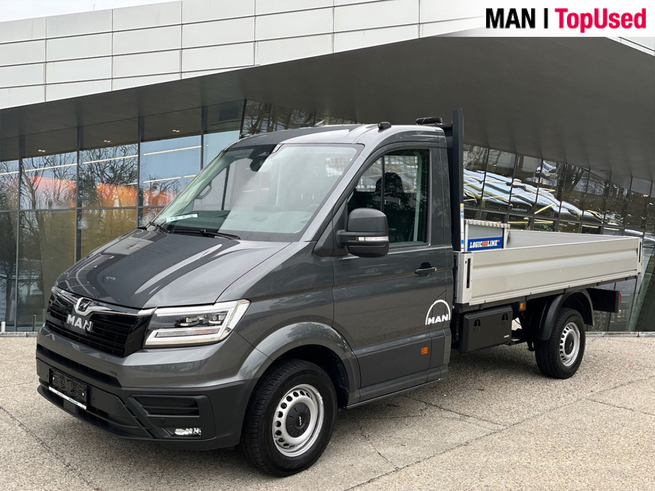 MAN TGE 3.140 4X2F SB, Automatic, Flat bed Klima ZV - Carrinha de caixa aberta: foto 1 MAN TGE 3.140 4X2F SB, Automatic, Flat bed Klima ZV - Carrinha de caixa aberta: foto 1