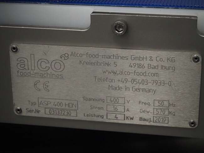 Equipamento de processamento de alimentos Alco flattener ASP400HDN: foto 9