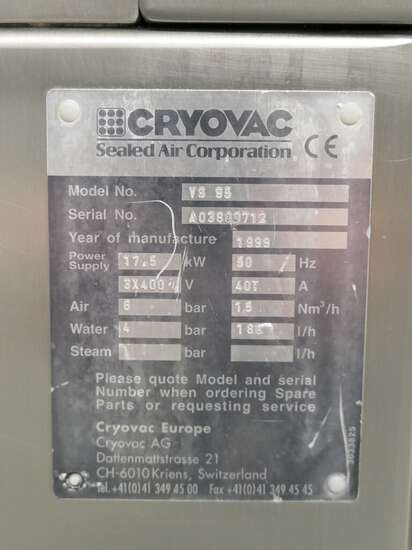 Máquina de embalagem Cryovac belt vacuum machine VS95: foto 13