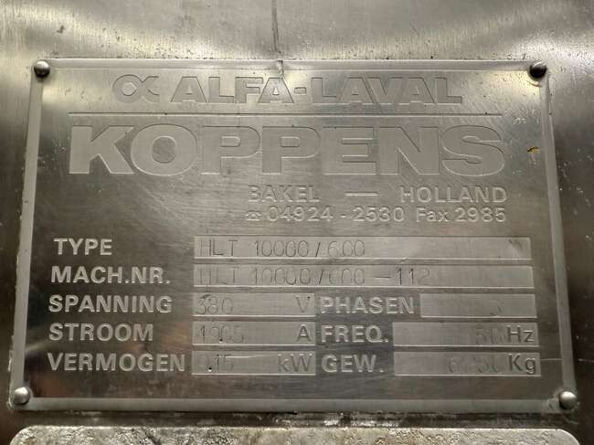 Equipamento de processamento de alimentos Koppens hot air tunnel HLT10000/600: foto 10
