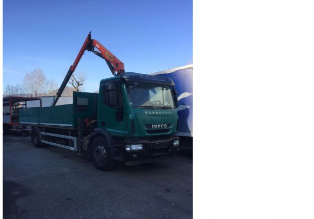 Iveco EUROCARGOeurocargo 180e28 - Camião de caixa aberta/ Plataforma, Camião grua: foto 1 Iveco EUROCARGOeurocargo 180e28 - Camião de caixa aberta/ Plataforma, Camião grua: foto 1