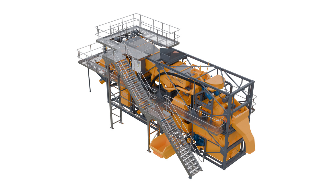 Bruce Complete Modular Twin Platform Washplant - Máquina de construção, Peneira vibratória: foto 2 Bruce Complete Modular Twin Platform Washplant - Máquina de construção, Peneira vibratória: foto 2