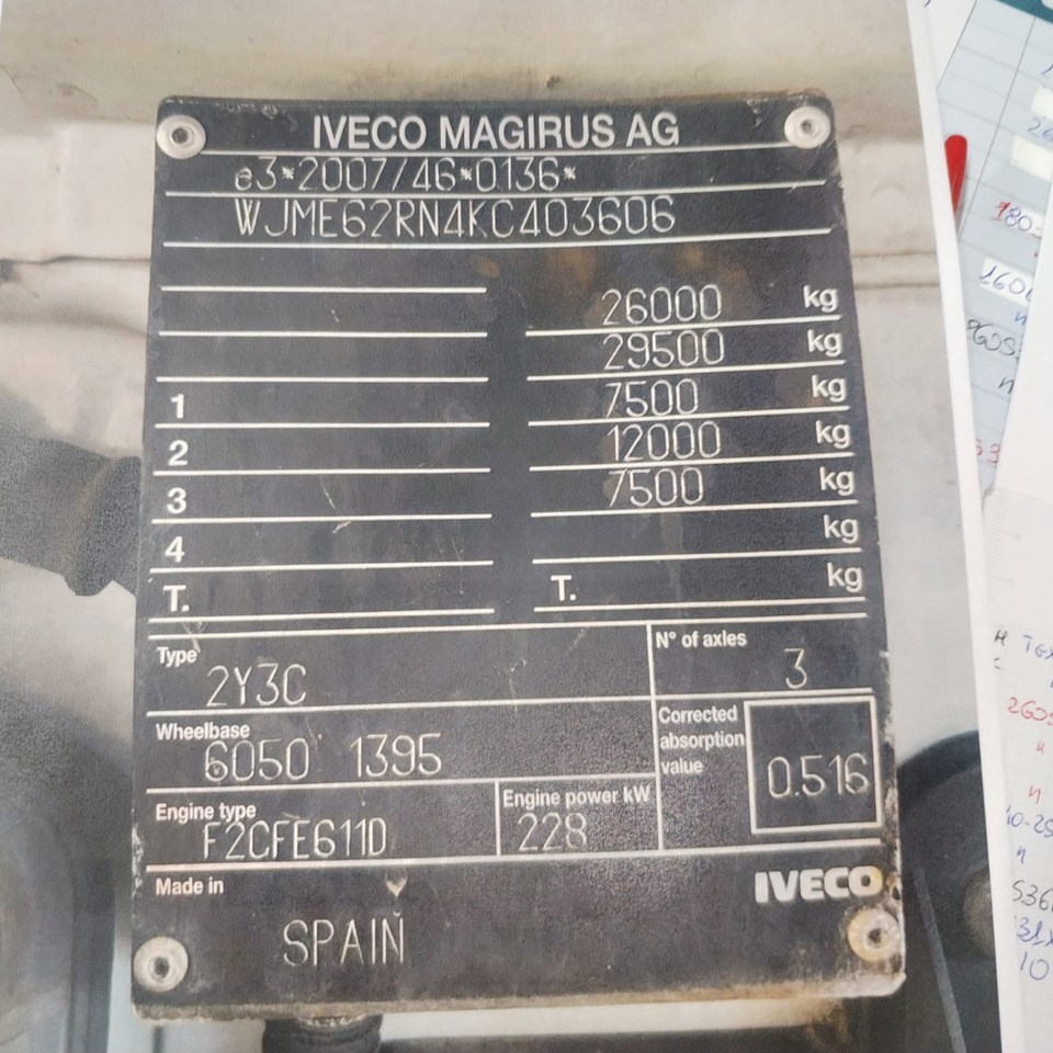 IVECO STRALIS AD 260S31 Y/P - Camião chassi: foto 3 IVECO STRALIS AD 260S31 Y/P - Camião chassi: foto 3