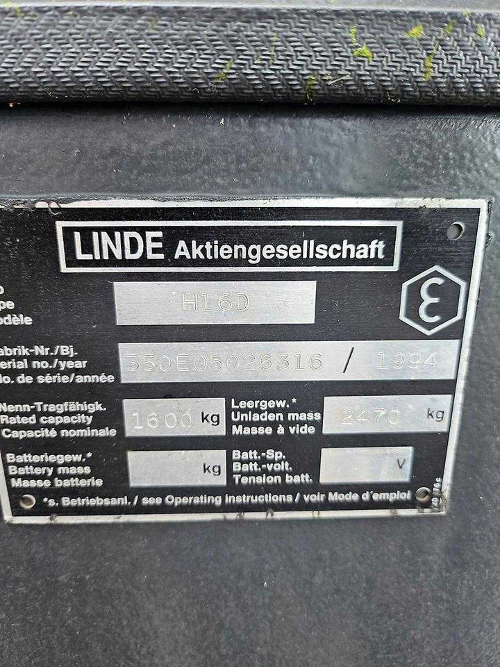 Linde H16 D - Empilhador a diesel: foto 4 Linde H16 D - Empilhador a diesel: foto 4