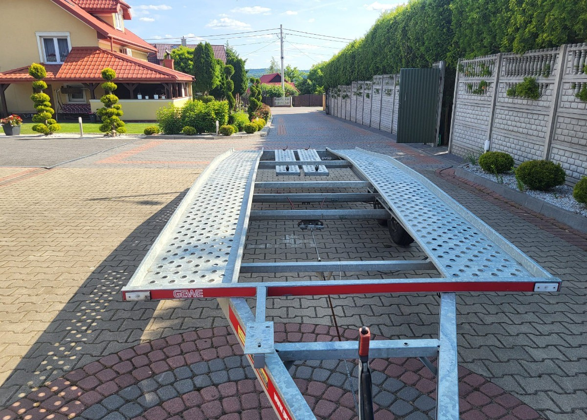 GEWE DMC 270kg długa 5m nowa nie używana Dmc Stan Idealny nowy - Reboque transporte de veículos: foto 5 GEWE DMC 270kg długa 5m nowa nie używana Dmc Stan Idealny nowy - Reboque transporte de veículos: foto 5