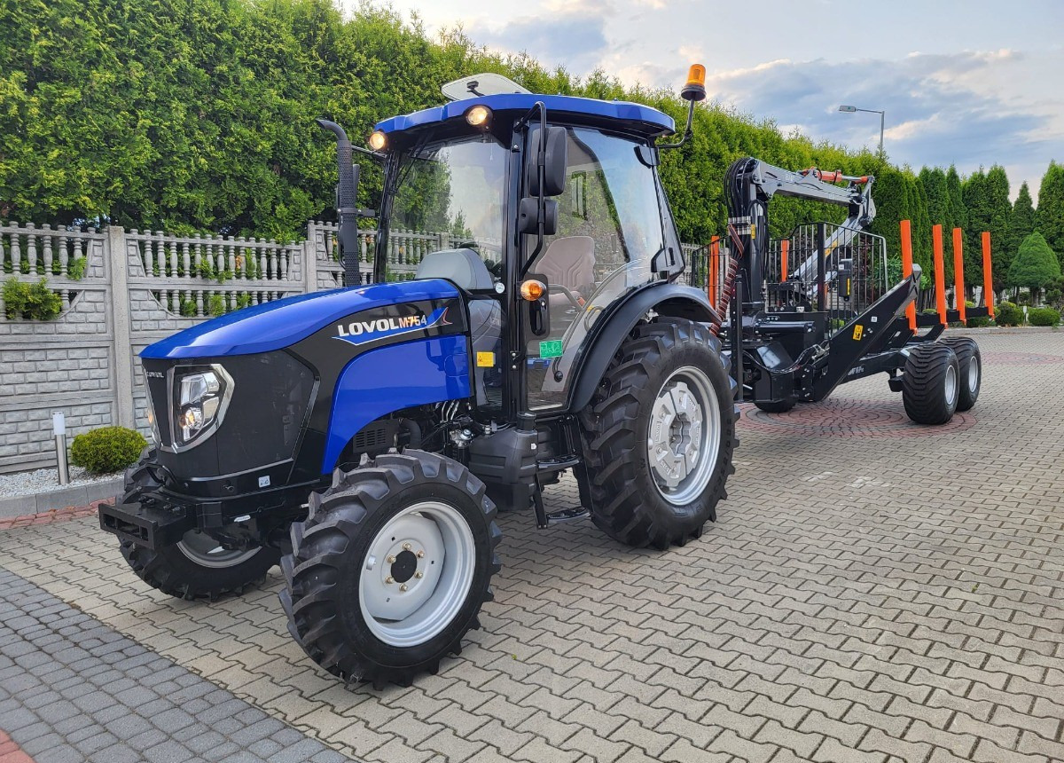 LOVOL Zestaw Traktor LOVOL M755 Przyczepa do drewna BMF 8TPro Stan Nowy Fabryczny - Harvester: foto 2 LOVOL Zestaw Traktor LOVOL M755 Przyczepa do drewna BMF 8TPro Stan Nowy Fabryczny - Harvester: foto 2