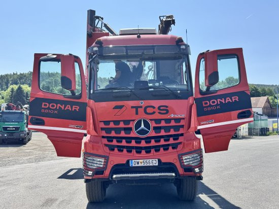 Mercedes-Benz ACTROS 6x4 DONAR 5810K ? Hack-LKW / Mobilhacker | TCS Umwelttechnik - Camião, Estilhaçadora de madeira: foto 4 Mercedes-Benz ACTROS 6x4 DONAR 5810K ? Hack-LKW / Mobilhacker | TCS Umwelttechnik - Camião, Estilhaçadora de madeira: foto 4