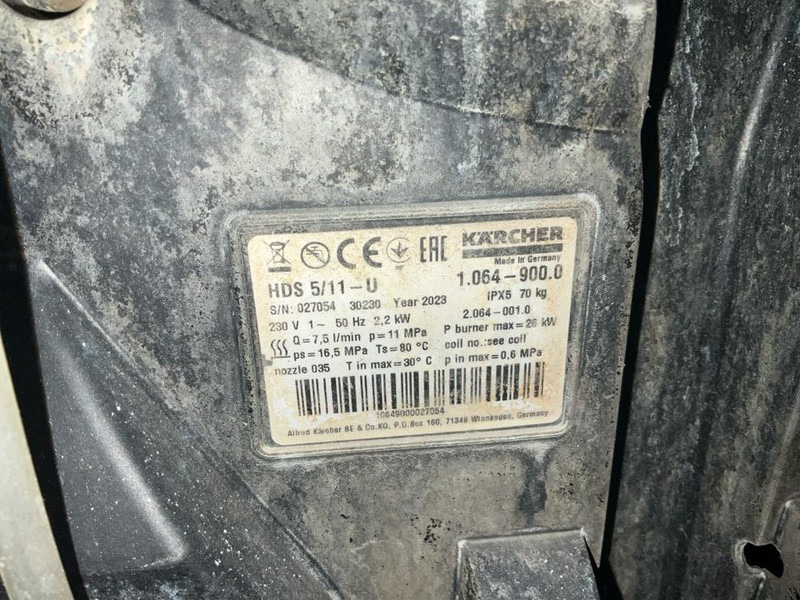 Kärcher HDS 5/11 U - Máquina para metal: foto 4 Kärcher HDS 5/11 U - Máquina para metal: foto 4