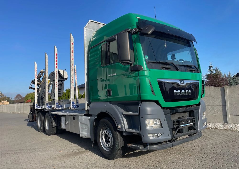 MAN TGX 26.500, 6x4, HDS EPSILOM M12Z, do transportu drewna. - Camião de transporte de madeira, Camião grua: foto 3 MAN TGX 26.500, 6x4, HDS EPSILOM M12Z, do transportu drewna. - Camião de transporte de madeira, Camião grua: foto 3