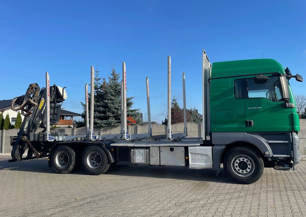 MAN TGX 26.500, 6x4, HDS EPSILOM M12Z, do transportu drewna. - Camião de transporte de madeira, Camião grua: foto 4 MAN TGX 26.500, 6x4, HDS EPSILOM M12Z, do transportu drewna. - Camião de transporte de madeira, Camião grua: foto 4