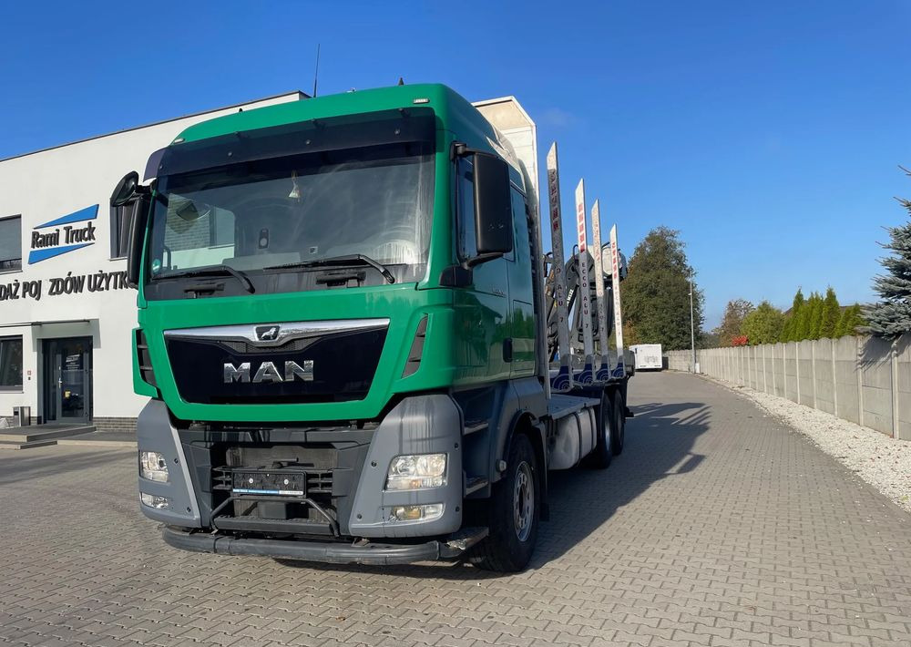 MAN TGX 26.500, 6x4, HDS EPSILOM M12Z, do transportu drewna. - Camião de transporte de madeira, Camião grua: foto 1 MAN TGX 26.500, 6x4, HDS EPSILOM M12Z, do transportu drewna. - Camião de transporte de madeira, Camião grua: foto 1