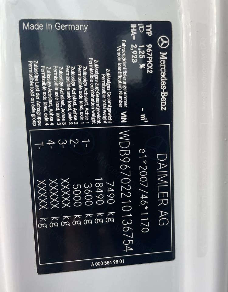 Camião furgão Mercedes-Benz ATEGO 818 klima, pneumatyka!: foto 13 Camião furgão Mercedes-Benz ATEGO 818 klima, pneumatyka!: foto 13